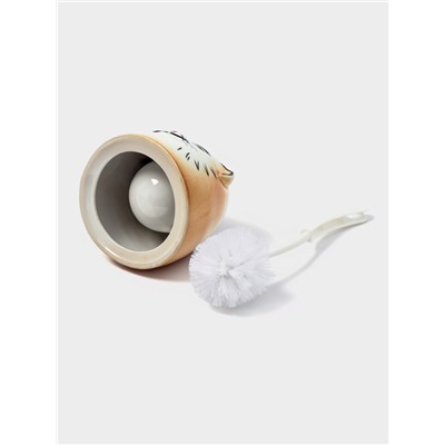 Ёршик для унитаза с подставкой «Кошка», фарфор, МИКС