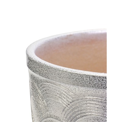 Горшок для цветов «Узор», 5 л, d=21 см, h=21 см, керамический, с поддоном