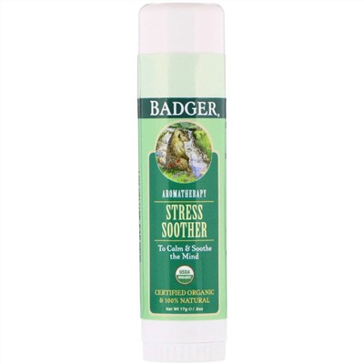 Badger Company, Средство против стресса, мандарин и розмарин, 0,60 унц. (17 г)