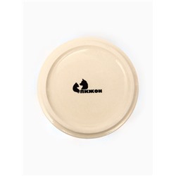 Миска керамическая «Масляные полоски» 180 мл - 10.5×10.5×4 см, бежевая