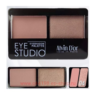 Alvin D`or Тени для век двойные Eye Studio тон 4 AES14