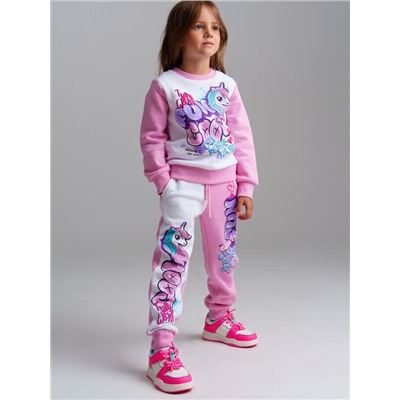 Комплект трикотажный для девочек: толстовка, брюки