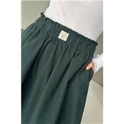 Юбка женская  NATURE087/03/Темно-зеленый