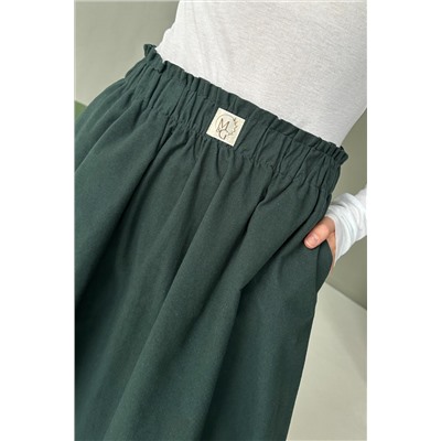 Юбка женская  NATURE087/03/Темно-зеленый