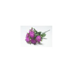 Искусственные цветы, Ветка в букете хризантема 6 голов (1010237) микс