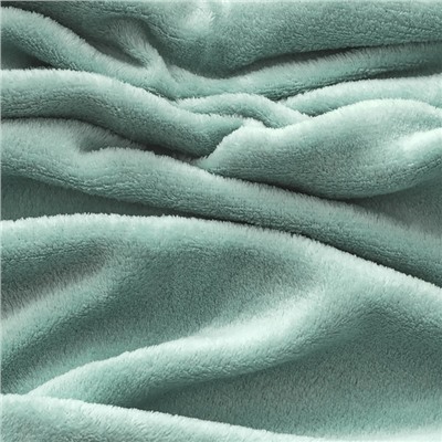 Плед «Этель», 200×220 см,100% п/э, корал-флис, мятный