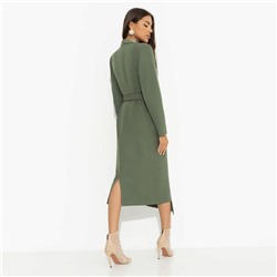 Платье с подплечниками, Простая магия элегантности (с поясом)