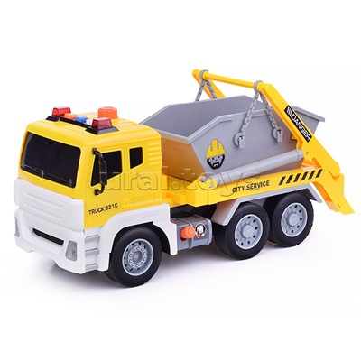 Машина "Спецтехника" на батарейках, в коробке 1:12