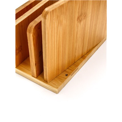 УЦЕНКА Подставка для разделочных досок «Home», 18×10 см, 3 отсека