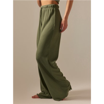 Брюки домашние женские SL HOME Soft Home, размер 44-46, цвет оливковый