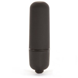 Черная вибропуля X-Basic Bullet Mini One Speed - 5,9 см.
