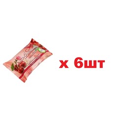 Туалетное мыло Ароматное Сладкая Вишня в цветной обертке 75г 6шт