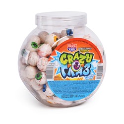 Жевательная резинка с кислой пудрой "Crazy Глаз" 8г*125шт