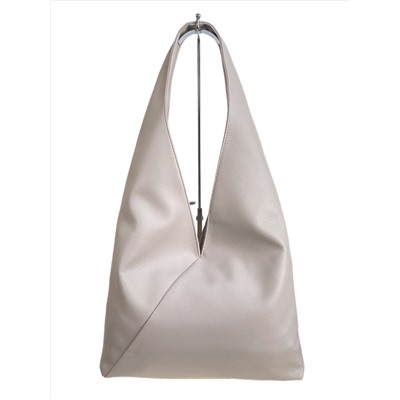 Женская сумка из искусственной кожи, цвет светло серый