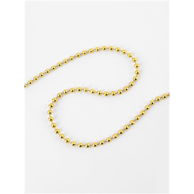 Бусы на нитях, 4 мм, 9±1 м, цвет золотой