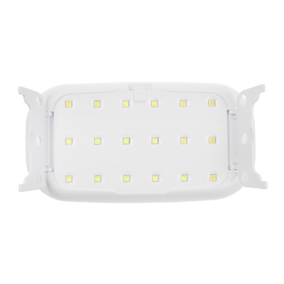 Лампа для маникюра, LED, 18 диодов, 3 Вт, таймер, USB, белая