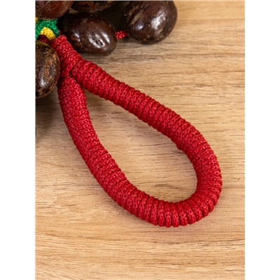 Сувенирный музыкальный инструмент «Погремушка», 16×10×3 см, орех кемири, МИКС