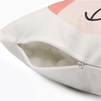 Подушка декоративная «Этель. Медвежонок», 30×30 см, велюр