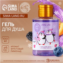 Гель для душа, аромат фруктового лимонада, 100 мл, URAL LAB