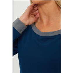 Свитшот лодочка с округлым вырезом НАТАЛИ, 1089100