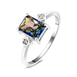 Кольцо, мистик кварц синий, Марьям