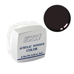ZO Акриловая пудра для дизайна ногтей PC-15, черный, 8 г 12524
