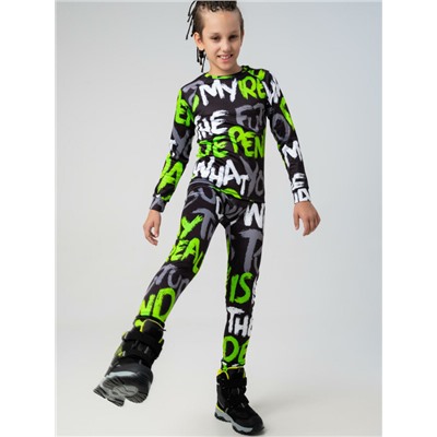 Термокомплект трикот. для мальчиков: фуфайка (футболка) с длин. рук, брюки