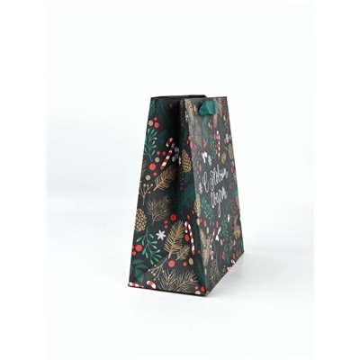 Набор пакетов подарочных новогодних «Еловый лес», 4 шт., 27×23×11.5 см