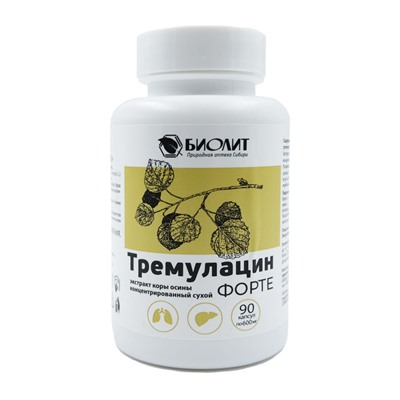 Тремулацин-форте экстракт коры осины 90 капс.
