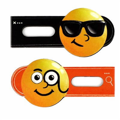 Набор магнитных закладок 30х60 мм 2 шт. СМАЙЛЫ 65126 Феникс