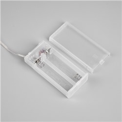 Светодиодная фигура «Снежинка красная» 39 см, 30 LED, батарейки AAx2 (не в комплекте), свечение теплое белое