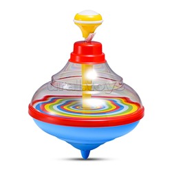 Юла малая прозрачная с музыкой