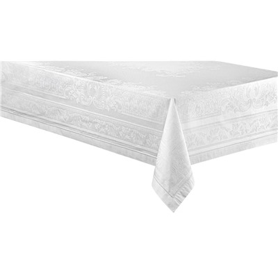 Скатерть Премиум "Акантус"-белый 170*250 см. п/лен