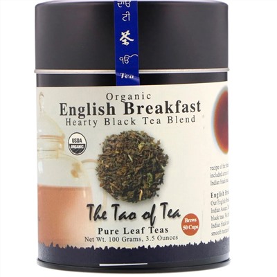 The Tao of Tea, 100% органический английский черный чай для завтрака 3.5 унции (100 г)