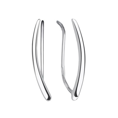 Серьги из серебра без вставки, Л-11817