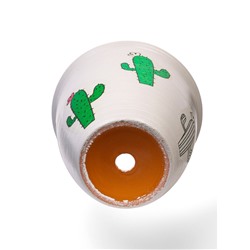 Горшок для цветов «Кактус: № 2», керамический, 700 мл, d=12 см, МИКС