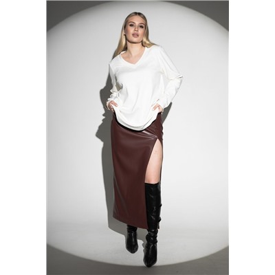 Лонгслив с V- образным вырезом НАТАЛИ, 1211649