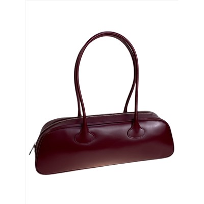 Женская сумка из натуральной кожи, цвет  бордовый