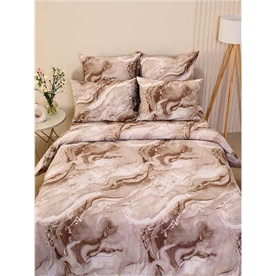 Пододеяльник бязь люкс на молнии - Мрамор