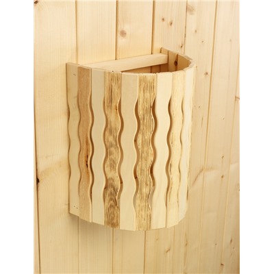 Абажур для бани и сауны «Волны», липа, настенный