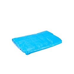 Тент защитный, 4×5 м, плотность 75 г/м², УФ, люверсы шаг 1 м, голубой