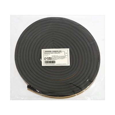 Уплотнитель резиновый ТУНДРА, профиль D, размер 9×8 мм, черный, в упаковке 10 м