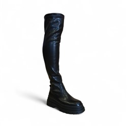 Сапоги-чулки евро зима KW023-1 черные