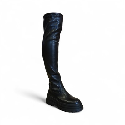 Сапоги-чулки евро зима KW023-1 черные