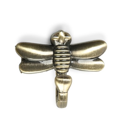 Крючок мебельный CAPPIO DRAGONFLY, однорожковый, цвет бронза