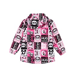 Куртка текстильная с полиуретановым покрытием для девочек (ветровка)