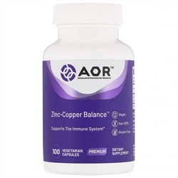Advanced Orthomolecular Research AOR, Zinc-Copper Balance, 100 вегетарианских капсул