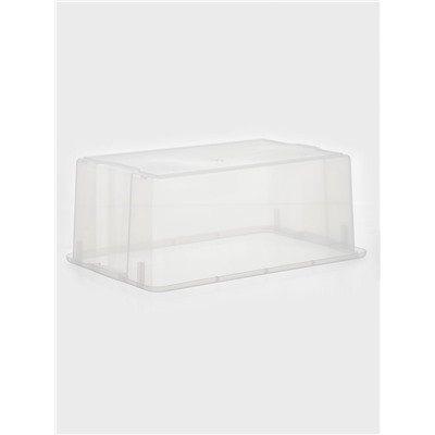 Контейнер для хранения Porter, 50 л, 66×42×26 см, с крышкой, прозрачный