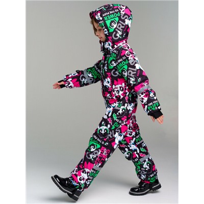 Комбинезон текстильный с полиуретановым покрытием для девочек