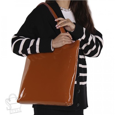 Сумка женская кожаная 5566P brown Polina&Eiterou